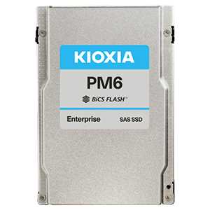 2.5" 7680GB KIOXIA (Toshiba) PM6-R Enterprise SSD KPM61RUG7T68 SAS 24Gb/s, 4150/3700, IOPS KPM61RUG7T68 595/155K, MTBF 2.5M, TLC, 1DWPD, 15mm