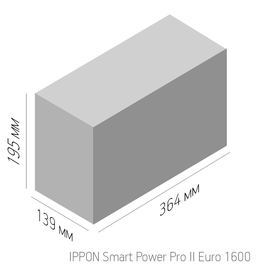 Источник бесперебойного питания Ippon Smart Power Pro II Euro 1600 960Вт 1600ВА черный