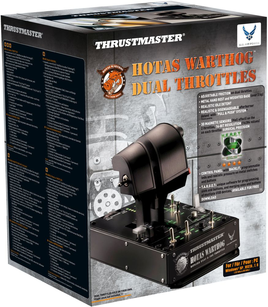 Джойстик ThrustMaster Warthog Dual Throttle черный USB обратная связь (2960739)