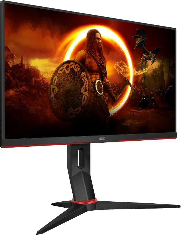 Монитор AOC 23.8" Gaming 24G2ZU черный/красный IPS LED 0.5ms 16:9 HDMI M/M матовая HAS 350cd 170гр/160гр 1920x1080 240Hz FreeSync Premium DP FHD USB 5.03кг