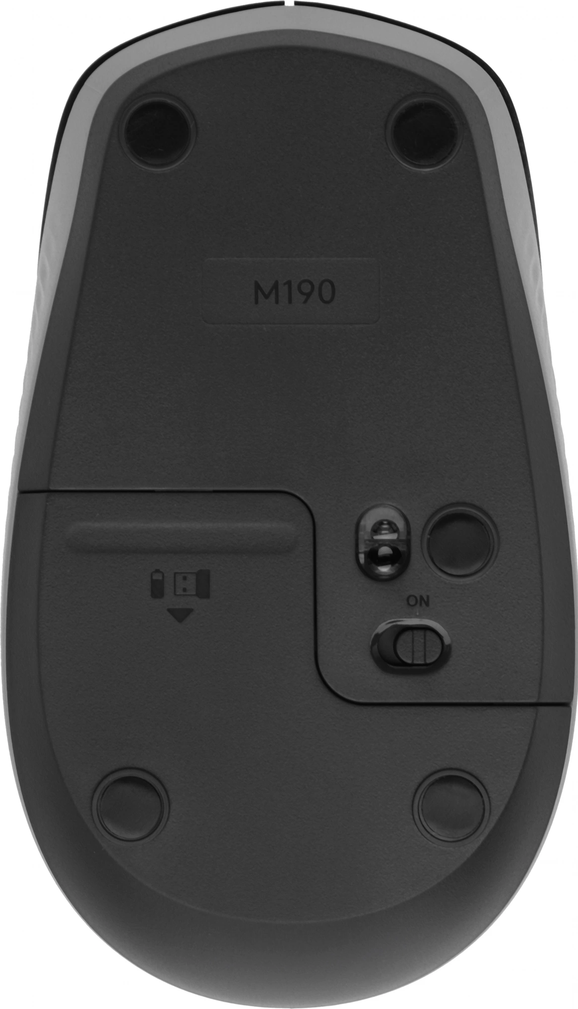 Мышь Logitech M190 черный оптическая (1000dpi) беспроводная USB (2but)