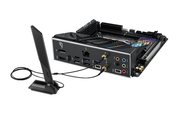 Материнская плата Asus ROG STRIX B760-I GAMING WIFI Soc-1700 Intel B760 2xDDR5 mini-ITX AC`97 8ch(7.1) 2.5Gg RAID+HDMI+DP