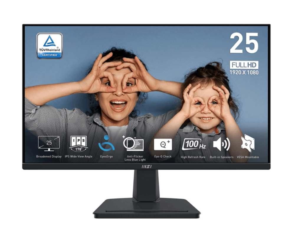 Монитор LCD PRO MP251 24.5'' 16:9 1920х1080(FHD) IPS, nonGLARE, 100 Hz, 300 cd/m2, H178°/V178°, 1300:1, 16.7M, 1ms, VGA, HDMI, Tilt, Speakers, 1Y, Black