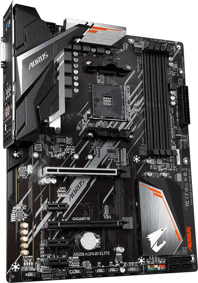 Материнская плата Gigabyte A520 AORUS ELITE Soc-AM4 AMD A520 4xDDR4 ATX AC`97 8ch(7.1) GbLAN RAID+DVI+HDMI