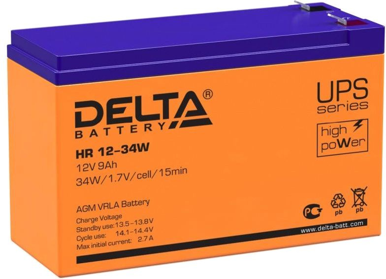 Батарея для ИБП Delta HR 12-34 W 12В 9Ач