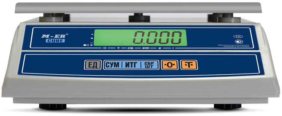 Весы фасовочные Mertech M-ER 326AF-6.1 LCD белый (3052)