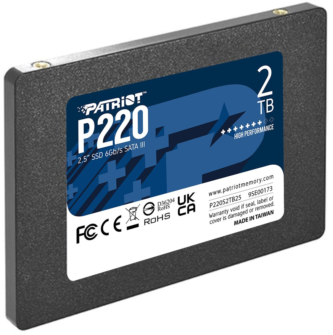 Накопитель SSD Patriot SATA-III 2TB P220S2TB25 P220 2.5"