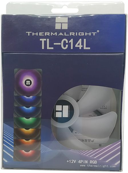 Вентилятор Thermalright TL-C14L-RGB черный 4-pin 26.6dB 160gr Ret