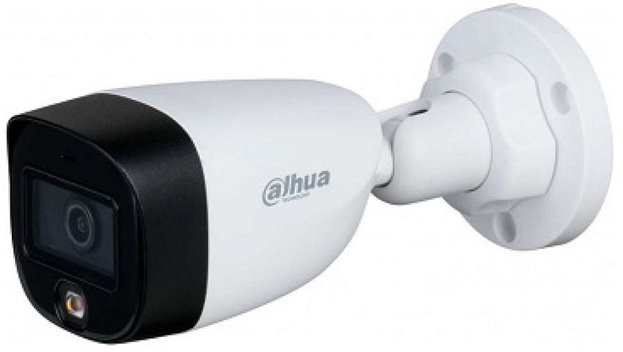 Камера видеонаблюдения аналоговая Dahua DH-HAC-HFW1209CLP-LED-0280B-S2 2.8-2.8мм HD-CVI HD-TVI цв. корп.:белый