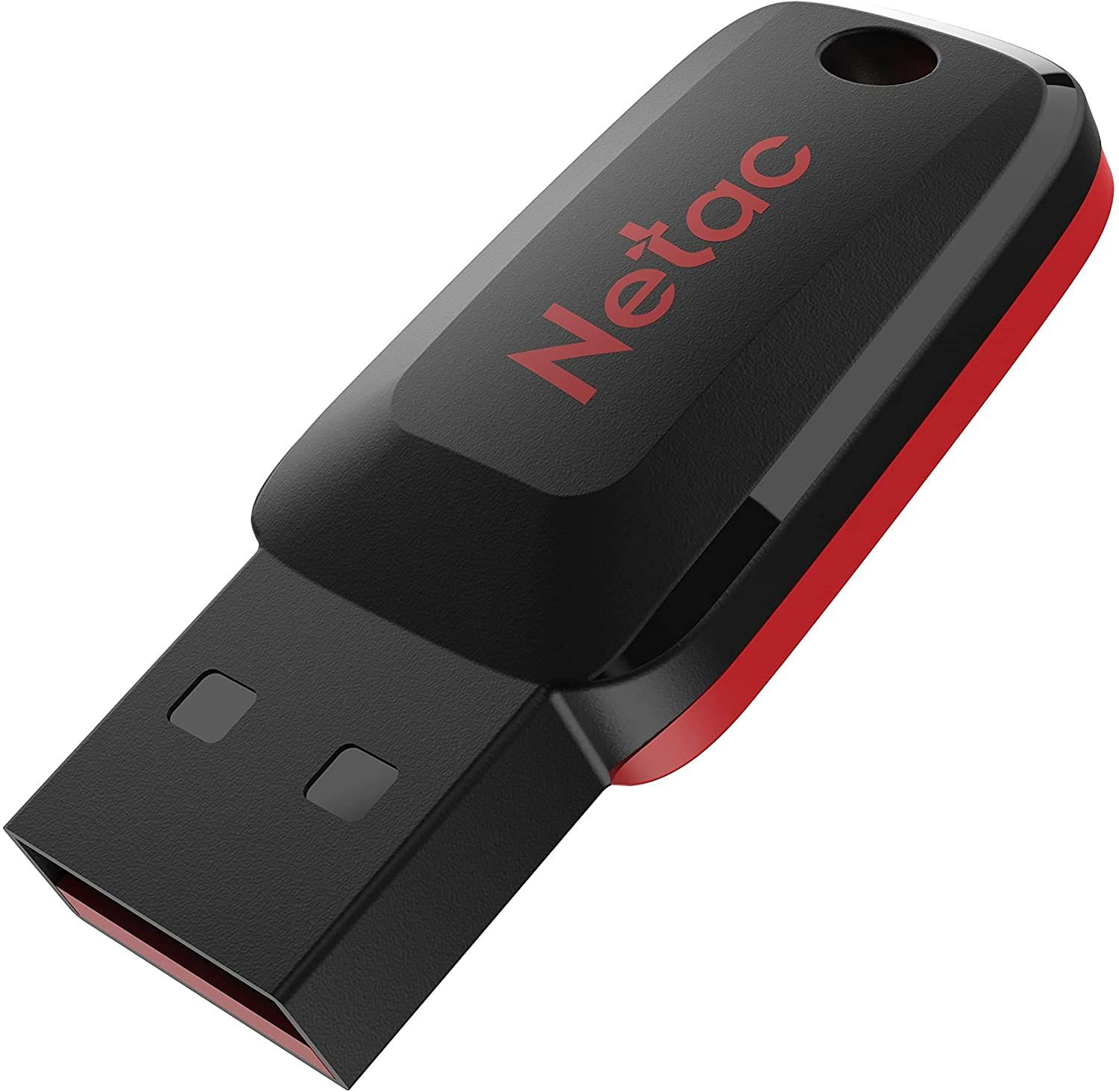 Флеш Диск Netac 128Gb U197 NT03U197N-128G-20BK USB2.0 черный/красный