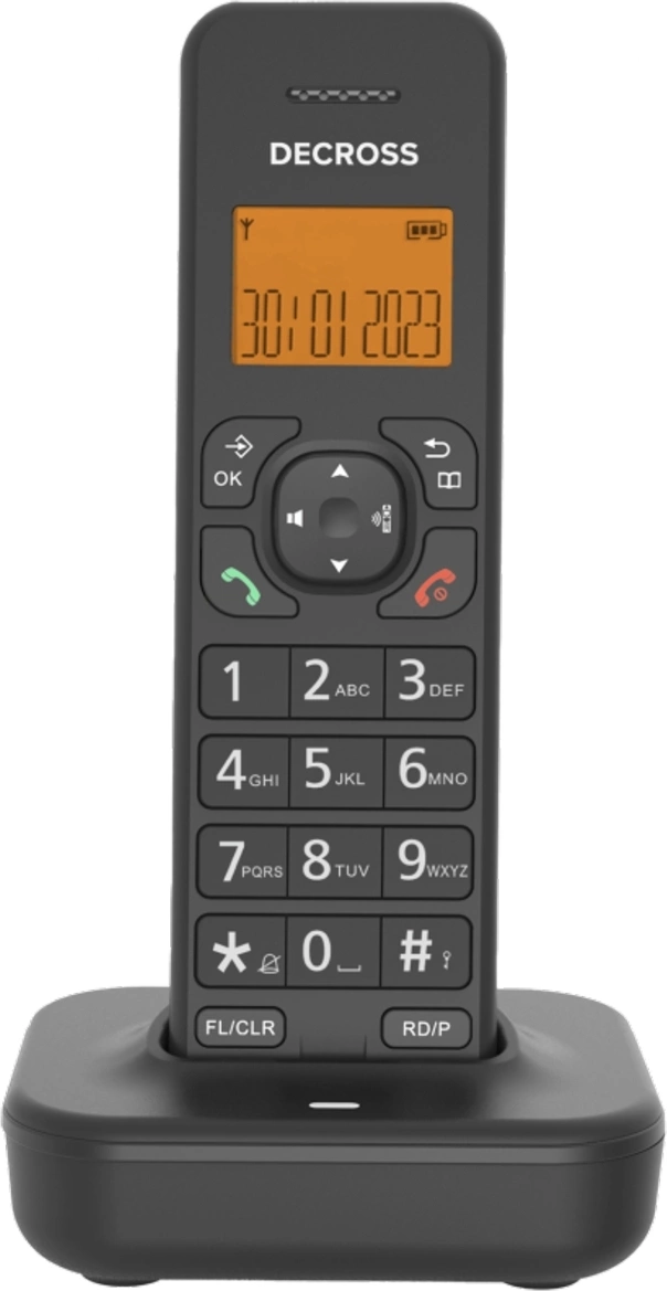 Р/Телефон Dect Decross DC1102B черный АОН