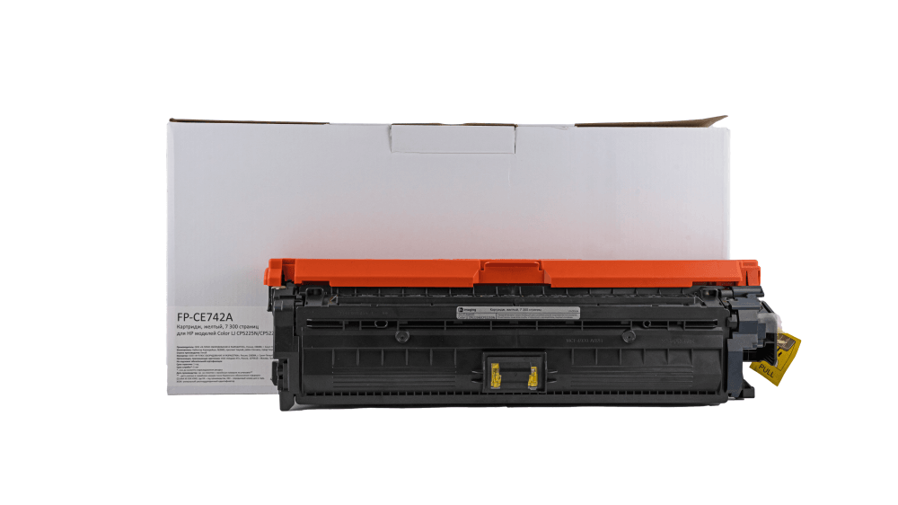 Картридж желтый, 7 300 страниц, для HP моделей Color LJ CP5225N/CP5225DN (аналог CE742A), FP-CE742A