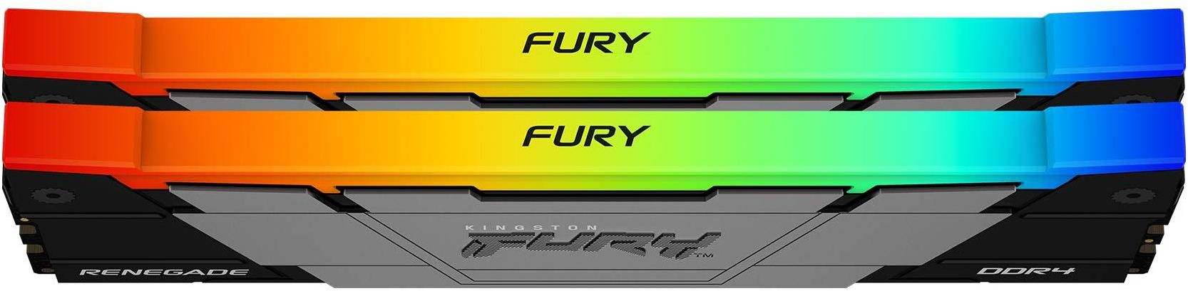 Память DDR4 2x8GB 3600MHz Kingston KF436C16RB2AK2/16 Fury Renegade RGB RTL Gaming PC4-28800 CL16 DIMM 288-pin 1.35В kit dual rank с радиатором Ret