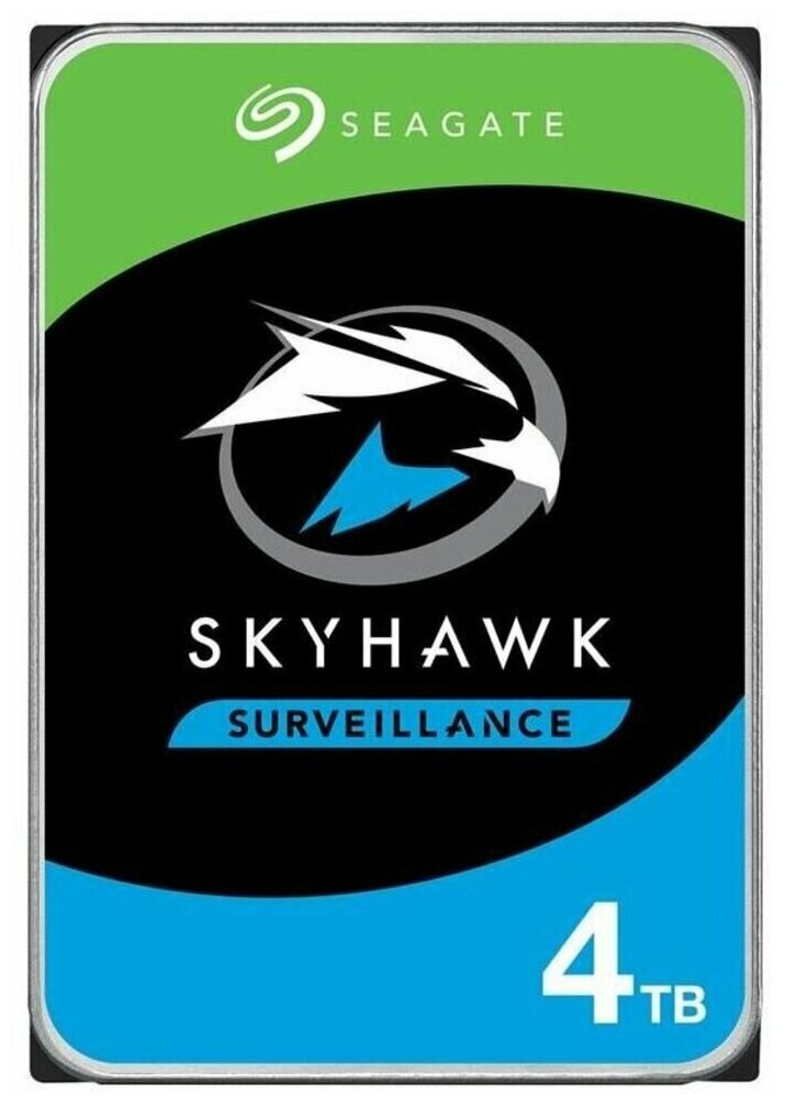 Жесткий диск Seagate SATA-III 4TB ST4000VX016 Surveillance Skyhawk (5400rpm) 256Mb 3.5"