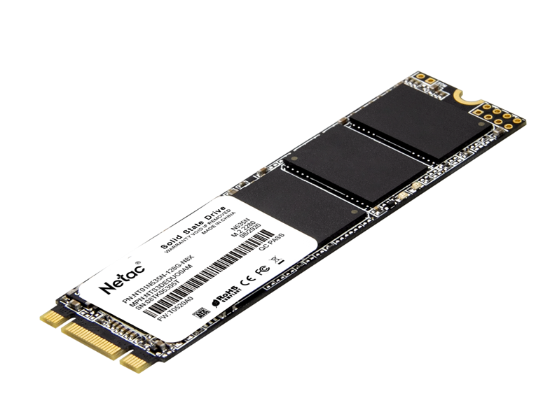 Твердотельный накопитель Netac N535N M.2 2280 SATAIII 3D NAND SSD 128GB, R/W up to 510/440MB/s 3Y