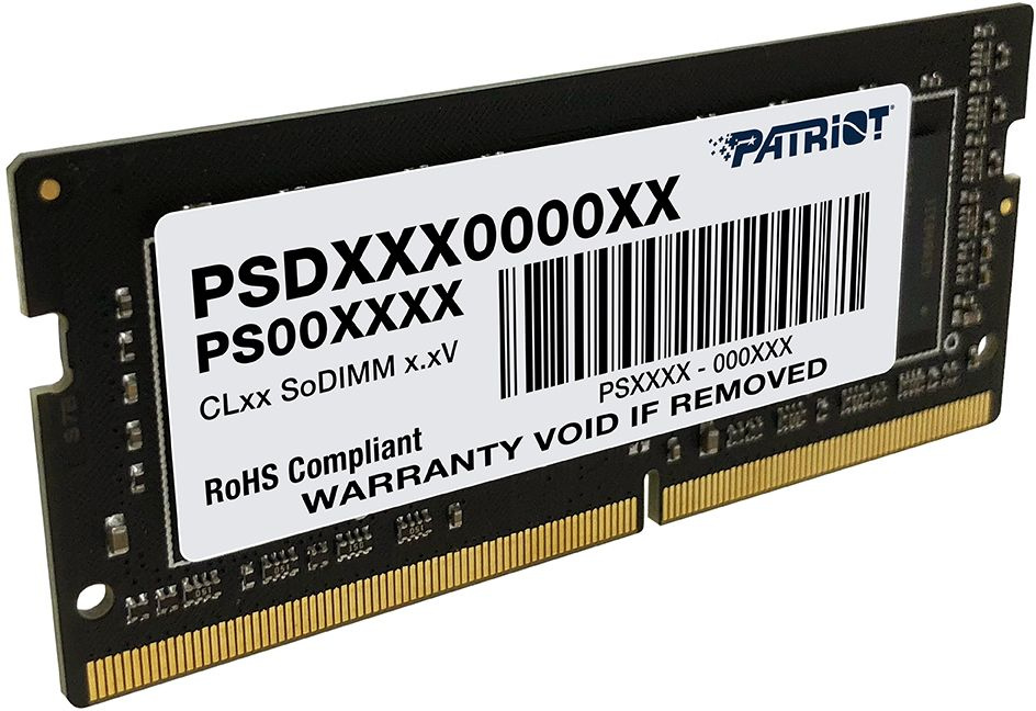 Память DDR4 32GB 3200MHz Patriot PSD432G32002S Signature RTL PC4-25600 CL22 SO-DIMM 260-pin 1.2В dual rank Ret