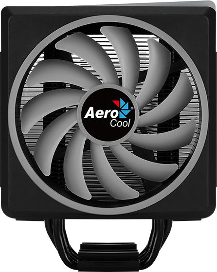 Устройство охлаждения(кулер) Aerocool Cylon 4F Soc-AM5/AM4/1151/1200/2066/1700 4-pin 14-26dB Al+Cu 145W 550gr LED Ret