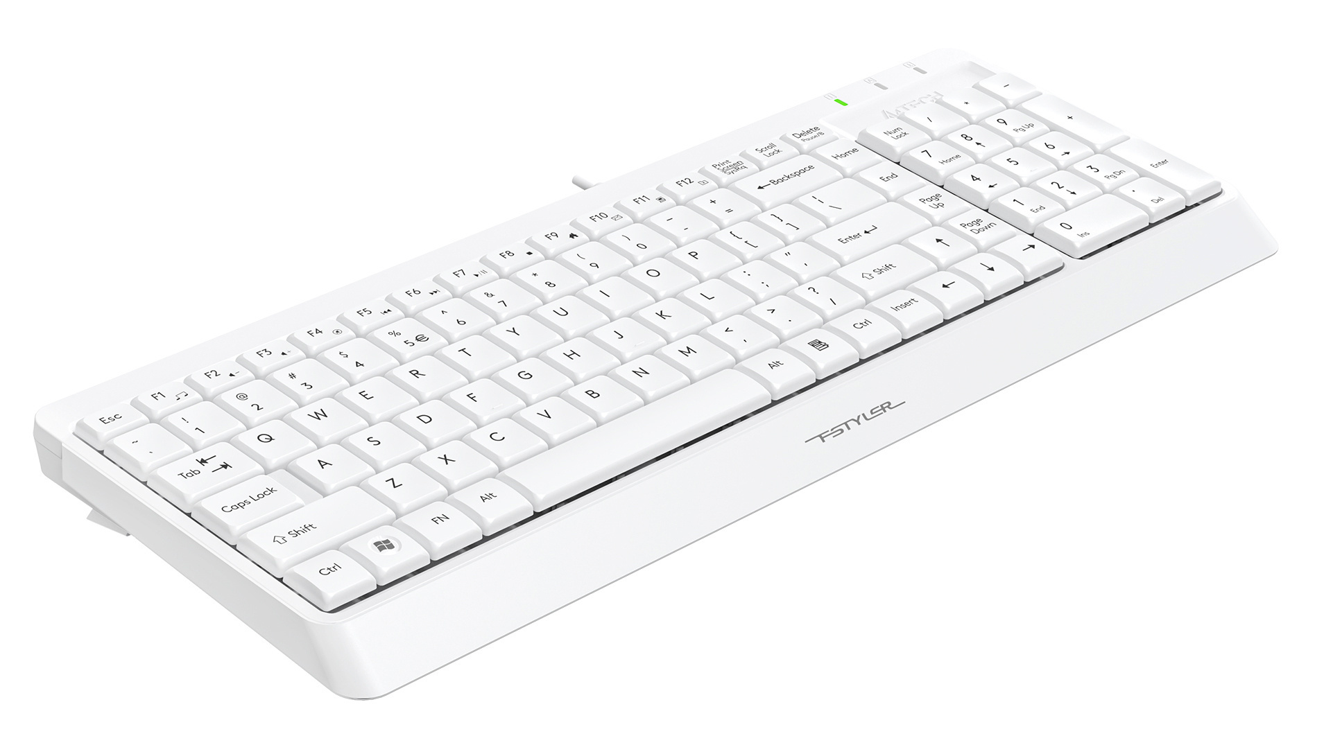 Клавиатура A4Tech Fstyler FK15 белый USB (FK15 WHITE)