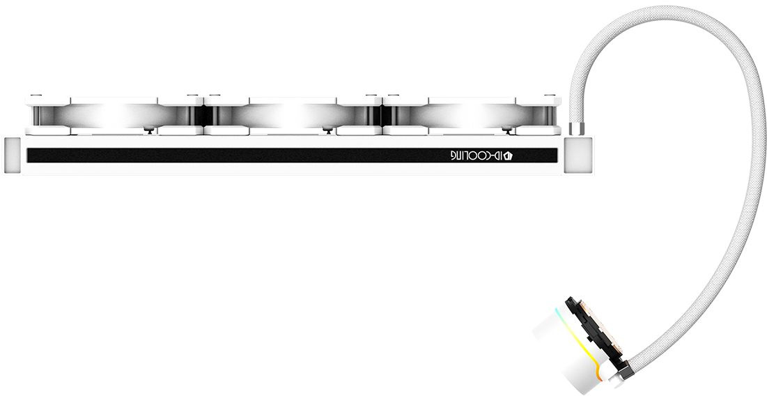 Система водяного охлаждения ID-Cooling ZOOMFLOW 360 XT SNOW Soc-AM5/AM4/1151/1200/2066/1700 4-pin 14-35dB Al+Cu 350W LED Ret