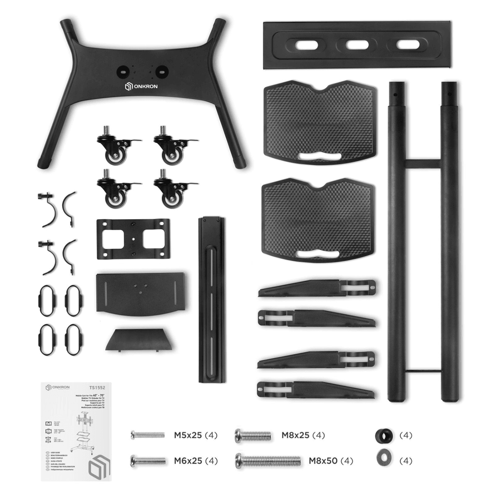 Мобильная стойка ONKRON TS1552чёрная