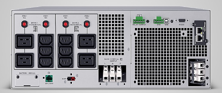 Источник бесперебойного питания CyberPower  OL10KERTHD Online 10000VA/10000W USB/RS-232/Dry/EPO/SNMPslot/BM/ENV/RJ11/45/ВБМ (6 IEC С13, 1 IEC C19, terminal)