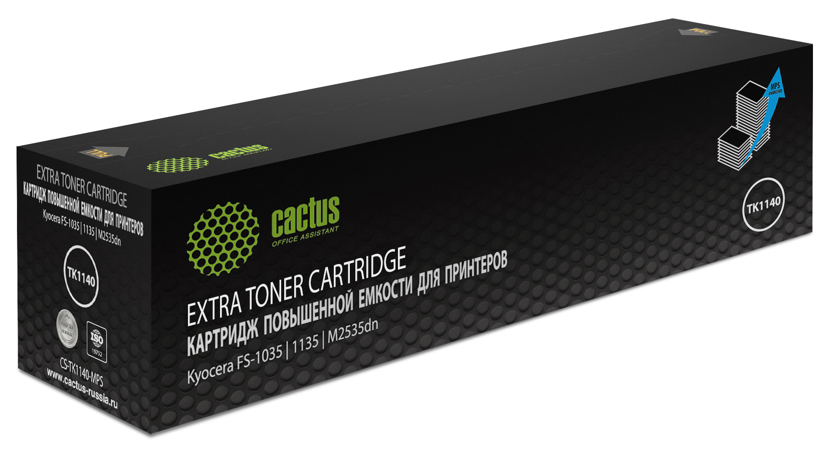 Картридж лазерный Cactus CS-TK1140-MPS TK-1140X черный (14400стр.) для Kyocera FS-1035/1135/M2535dn