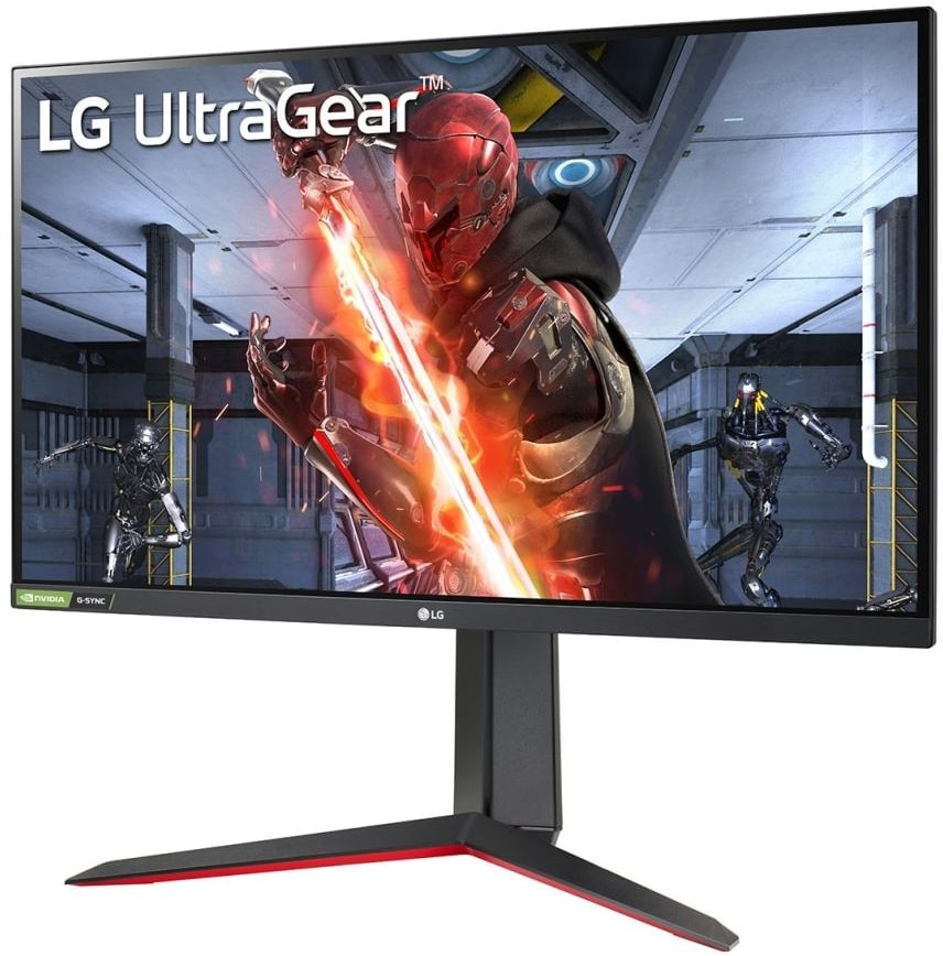 Монитор LG 27" UltraGear 27GN65R-B черный IPS 16:9 HDMI матовая HAS Piv 1000:1 300cd 178гр/178гр 1920x1080 144Hz G-Sync FreeSync Premium DP FHD 7.2кг