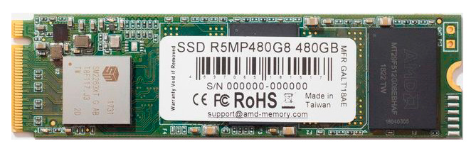 Накопитель SSD AMD PCIe 3.0 x4 480GB R5MP480G8 Radeon M.2 2280