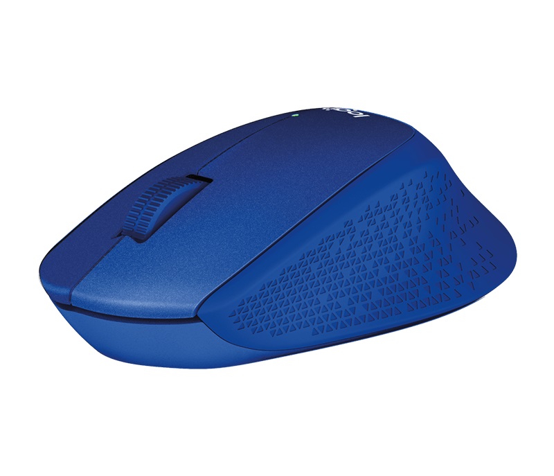 Мышь беспроводная Logitech M330 Silent Plus Blue (910-004910) синяя, оптическая, 1000dpi, 2.4GHz, USB-ресивер, бесшумная, под правую руку (066687)