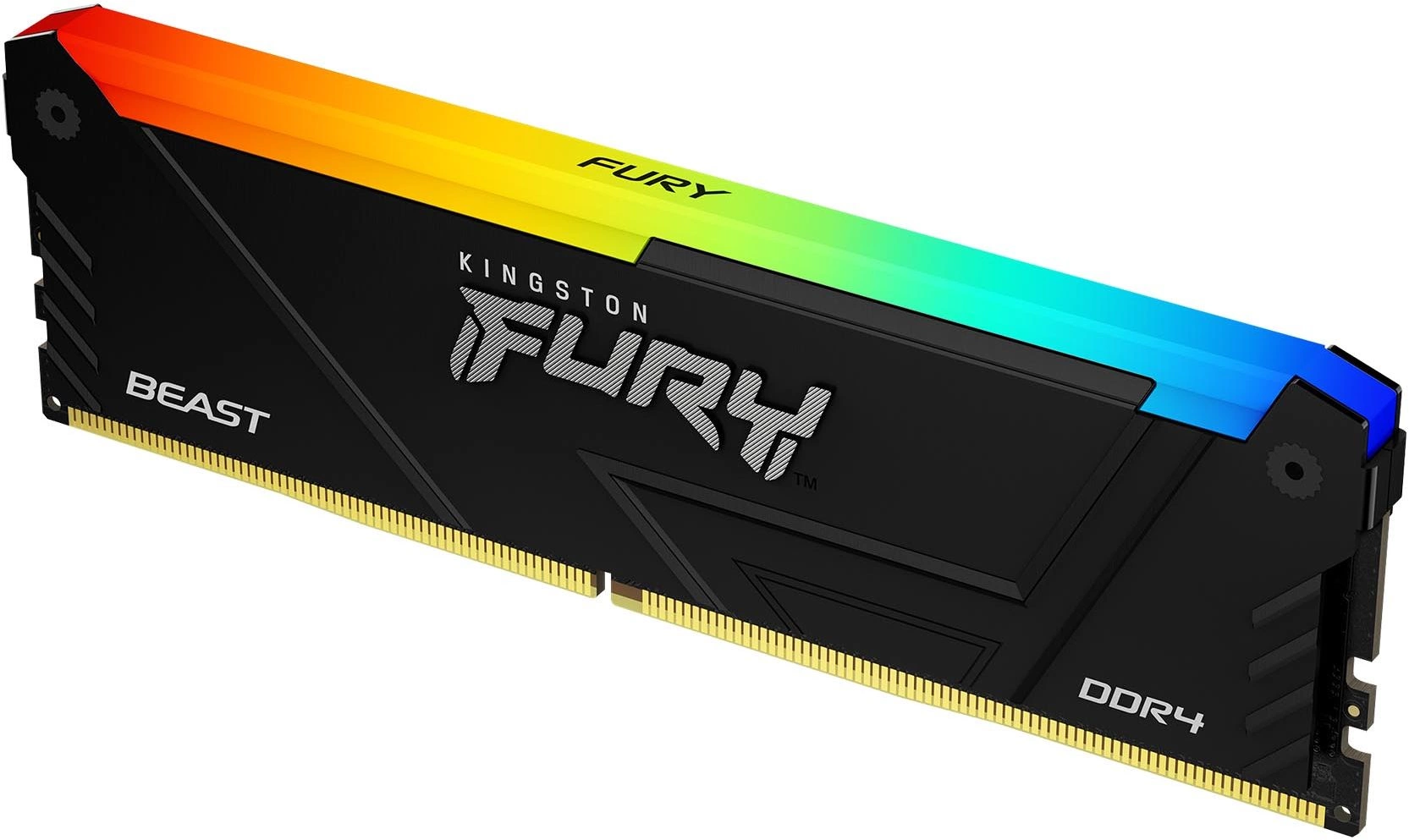 Память DDR4 32GB 2666MHz Kingston KF426C16BB2A/32 Fury Beast RGB RTL Gaming PC4-21300 CL16 DIMM 288-pin 1.2В dual rank с радиатором Ret