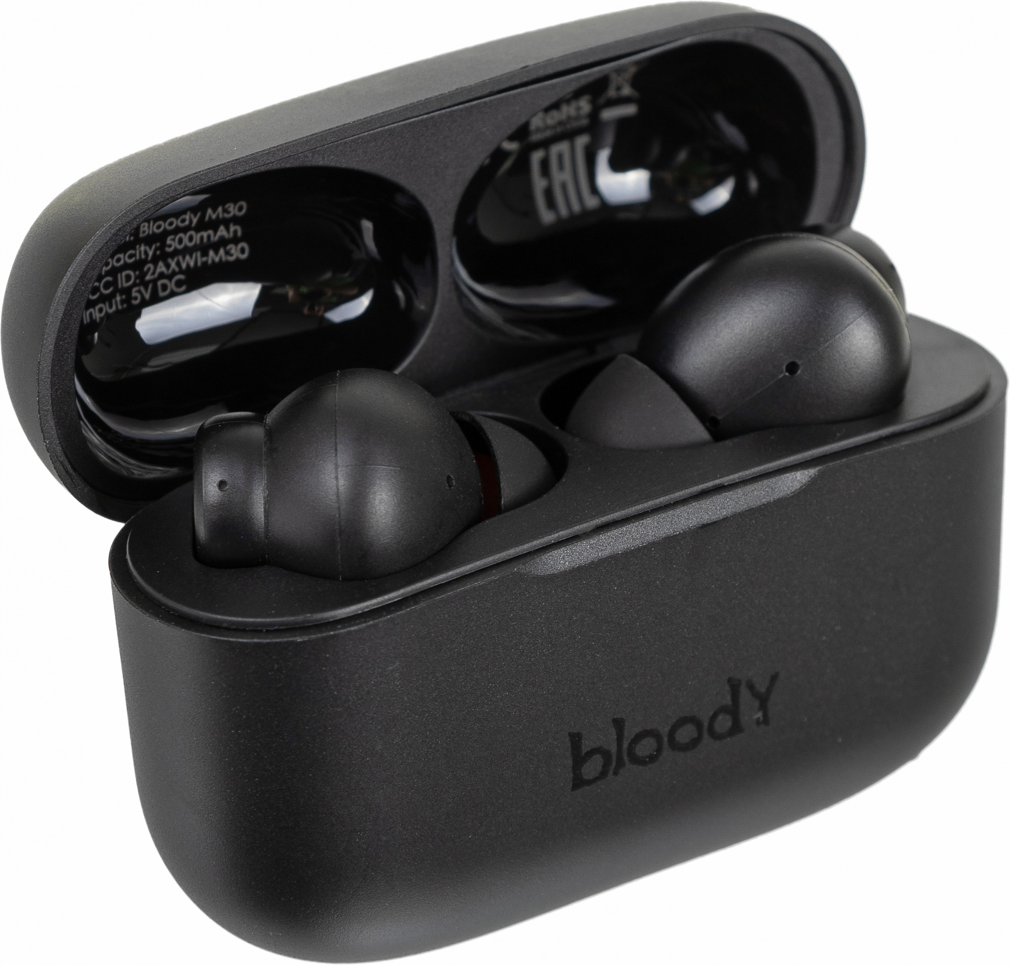 Гарнитура вкладыши A4Tech Bloody M30 черный беспроводные bluetooth в ушной раковине (M30 (BLACK))