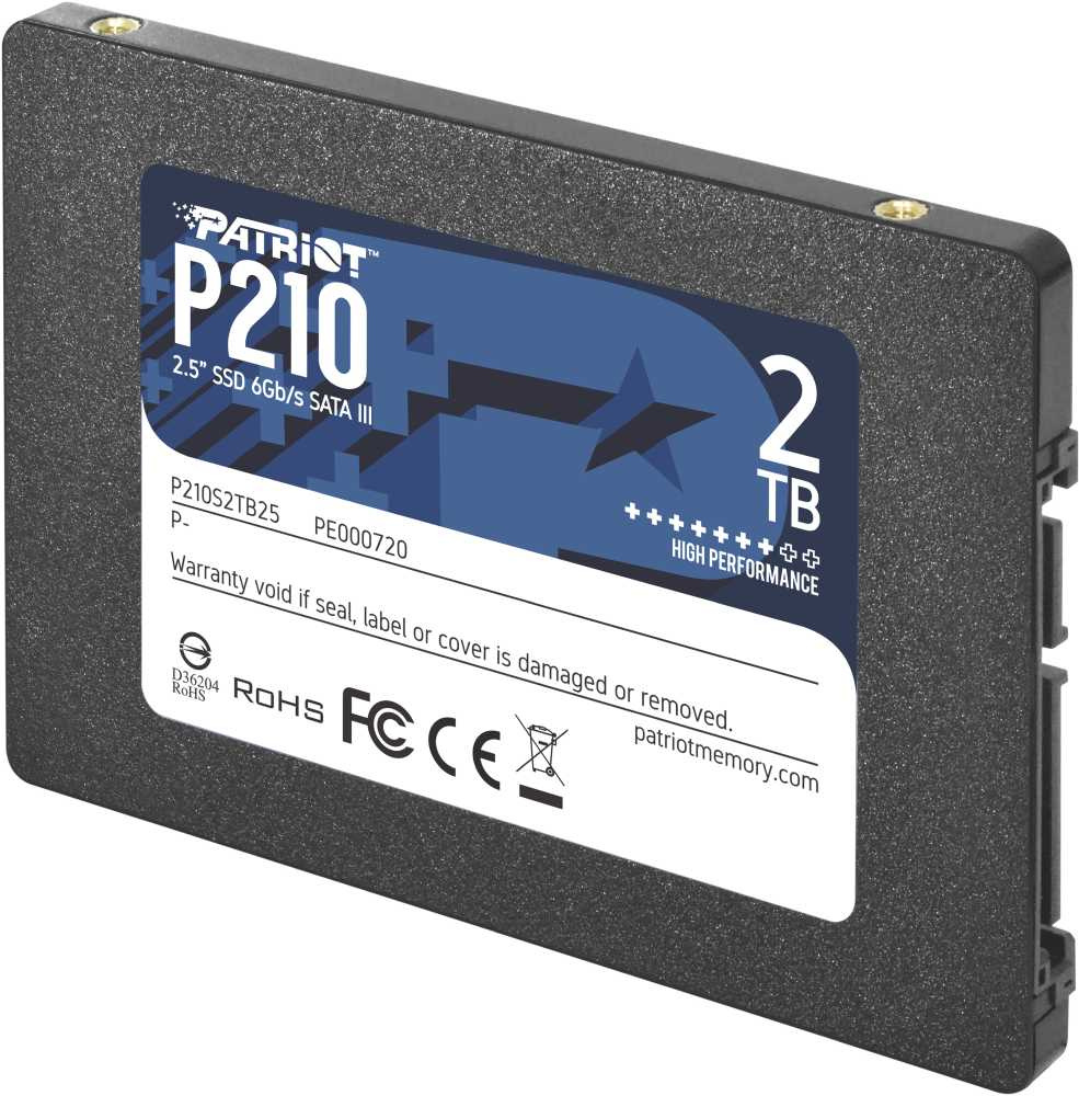 Накопитель SSD Patriot SATA-III 2TB P210S2TB25 P210 2.5"