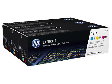 Картридж лазерный HP 131A U0SL1AM многоцветный x3упак. (1800стр.) для HP LJ Pro 200/Color M251/M251n/M25