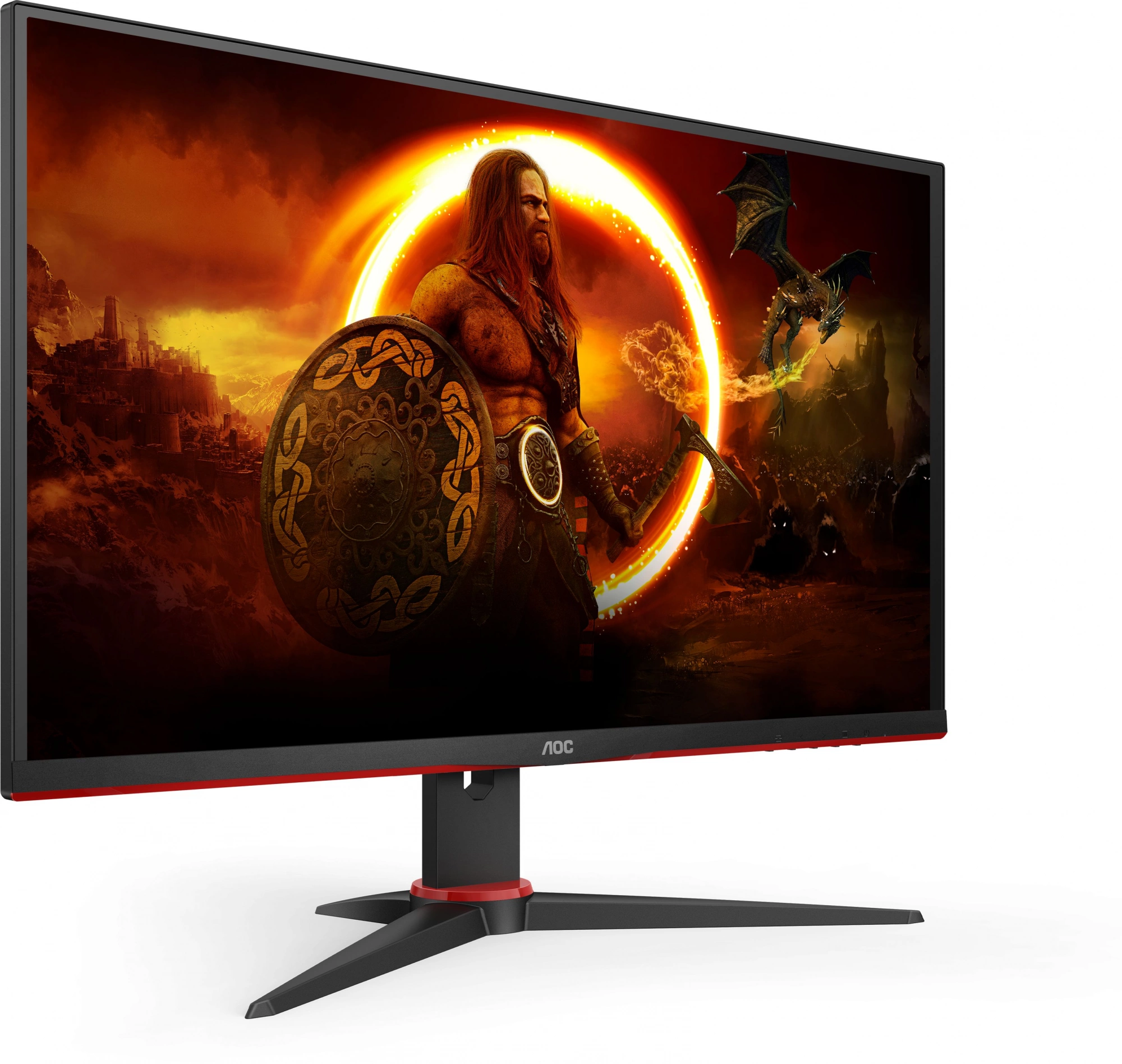 Монитор AOC 27" Gaming 27G2SAE черный/красный VA LED 1ms 16:9 HDMI M/M матовая 350cd 178гр/178гр 1920x1080 165Hz FreeSync Premium VGA DP FHD 4.63кг