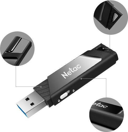 Носитель информации Netac U336 128GB USB3.0 Write protect Switch Flash Drive