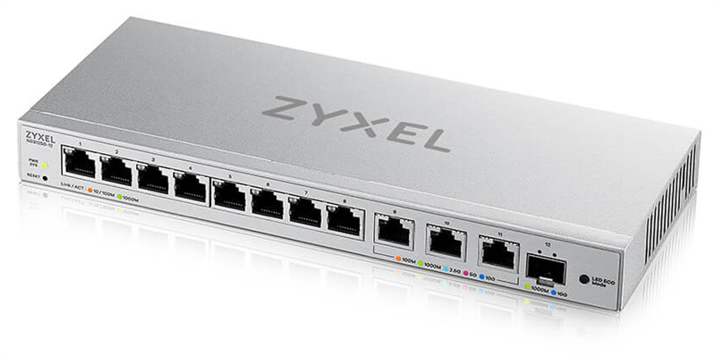 Коммутатор Zyxel XGS1250-12-ZZ0102F (L2) 8x1Гбит/с 3x10Гбит/с 1SFP+ управляемый