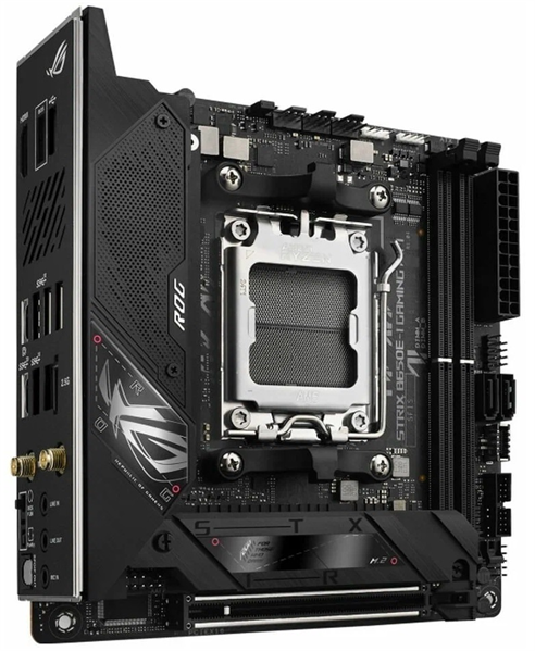 Материнская плата Asus ROG STRIX B650E-I GAMING WIFI SocketAM5 AMD B650 2xDDR5 mini-ITX AC`97 8ch(7.1) 2.5Gg RAID+HDMI