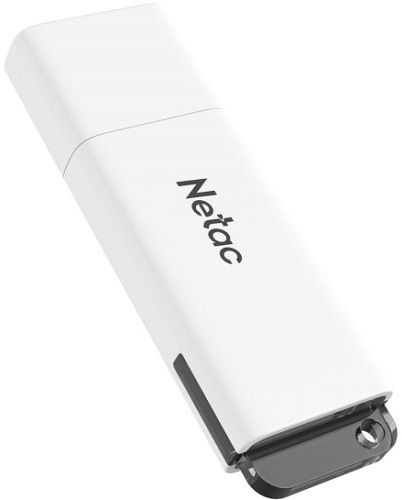 Флеш Диск Netac 64Gb U185 NT03U185N-064G-30WH USB3.0 белый