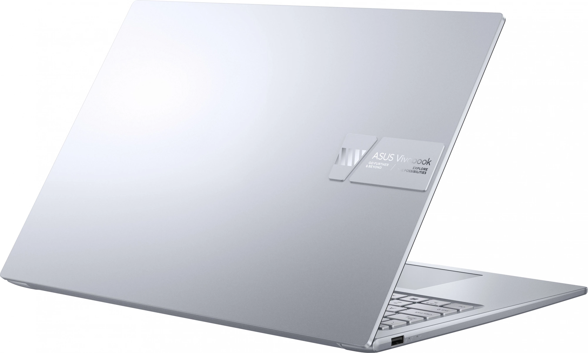 Ноутбук Asus VivoBook 16X M3604YA-MB259 Ryzen 7 7730U 16Gb SSD512Gb AMD Radeon 16" IPS WUXGA (1920x1200) noOS silver WiFi BT Cam (90NB11A2-M00BU0)