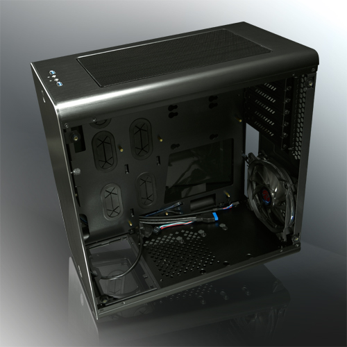 THETIS BLACK WINDOW 0R200053, Aluminum, ATX/MICRO ATX/MINI ITX, USB3.0x2, HD Audiox1