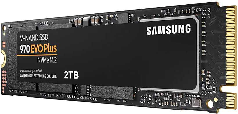 Накопитель SSD Samsung PCIe 3.0 x4 2TB MZ-V7S2T0BW 970 EVO Plus M.2 2280