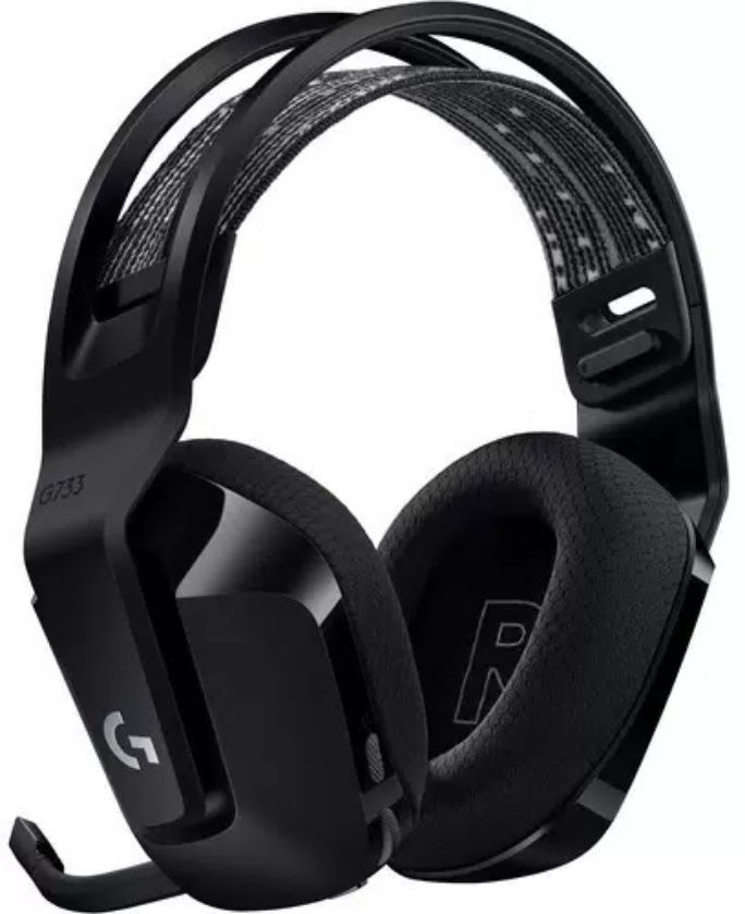 Наушники с микрофоном Logitech G733 Lightspeed черный мониторные Radio оголовье (981-000867)