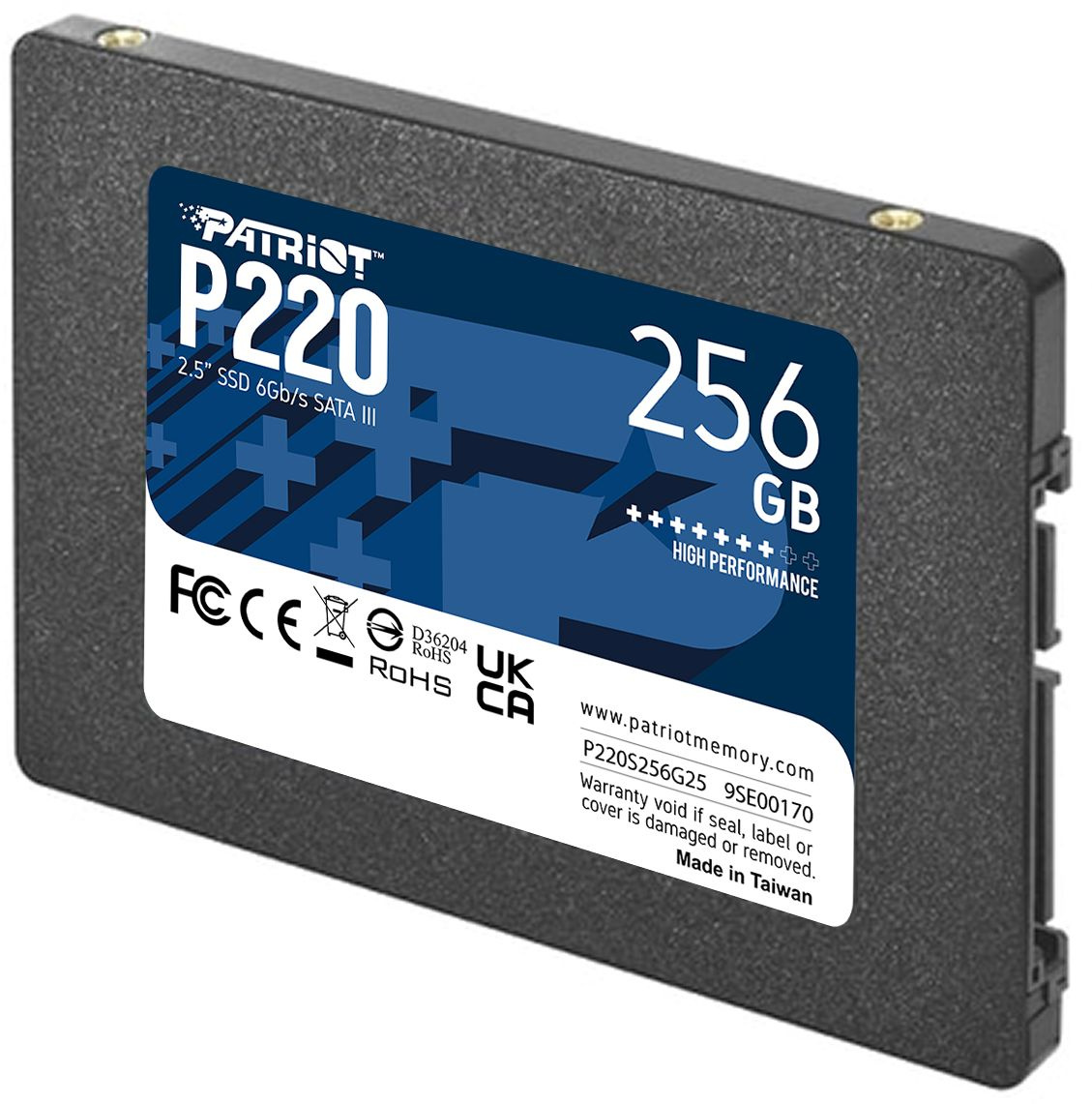 Накопитель SSD Patriot SATA-III 256GB P220S256G25 P220 2.5"