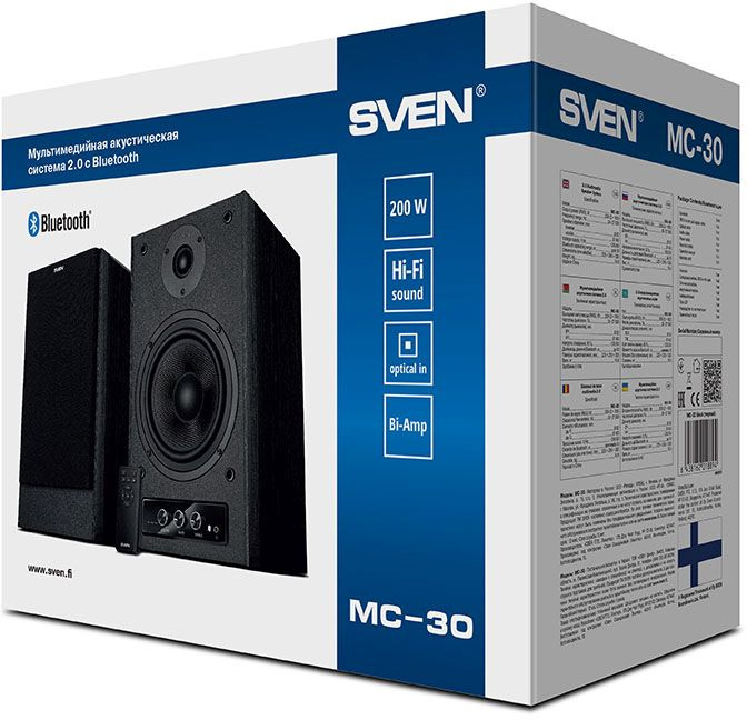 Колонки Sven MC-30 2.0 черный 200Вт BT