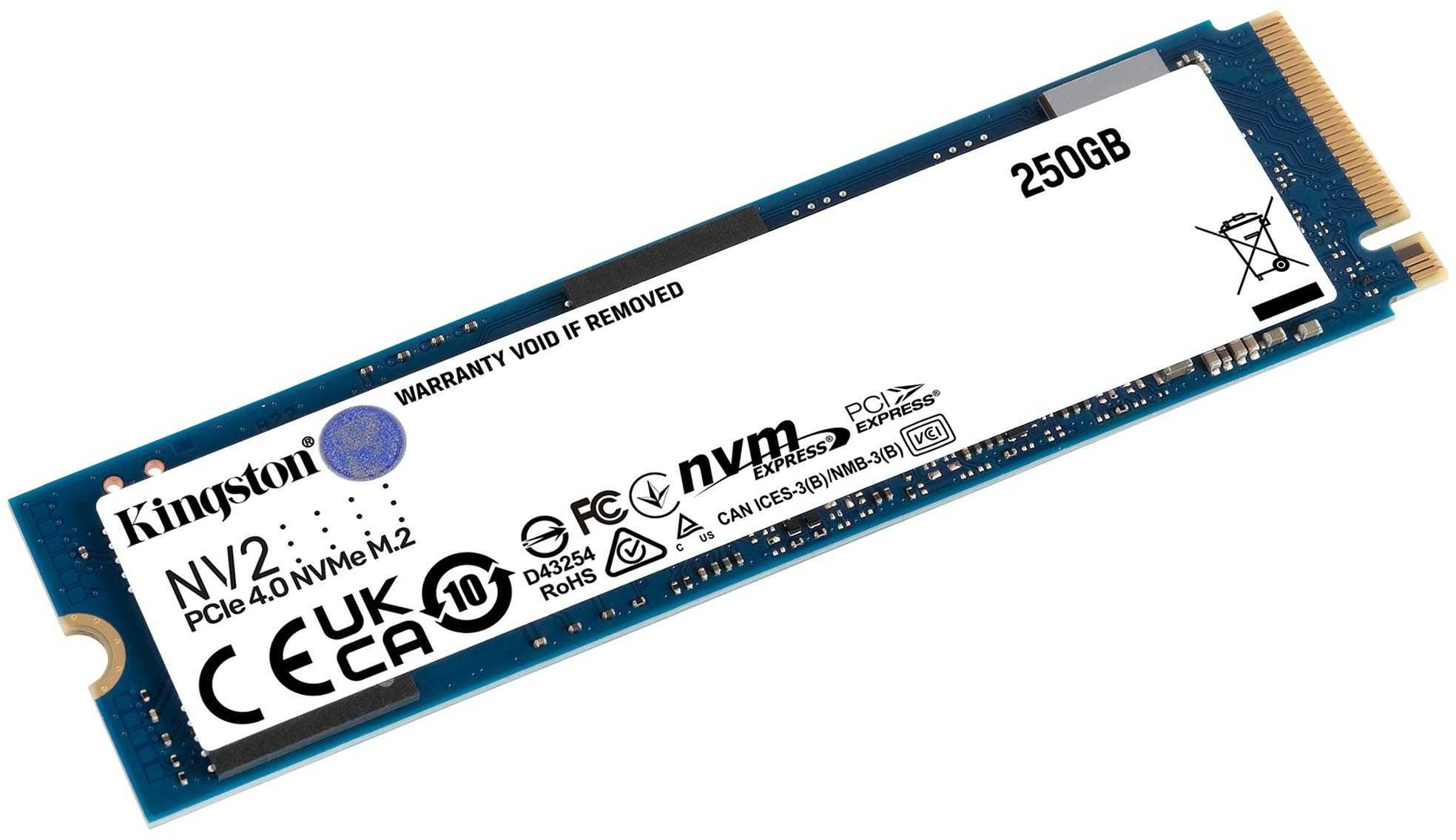 Накопитель SSD Kingston PCIe 4.0 x4 250GB SNV2S/250G NV2 M.2 2280