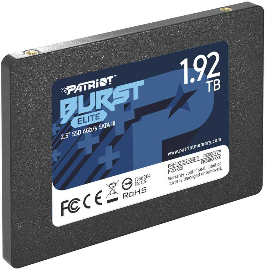 Накопитель SSD Patriot SATA-III 1.92TB PBE192TS25SSDR Burst Elite 2.5"