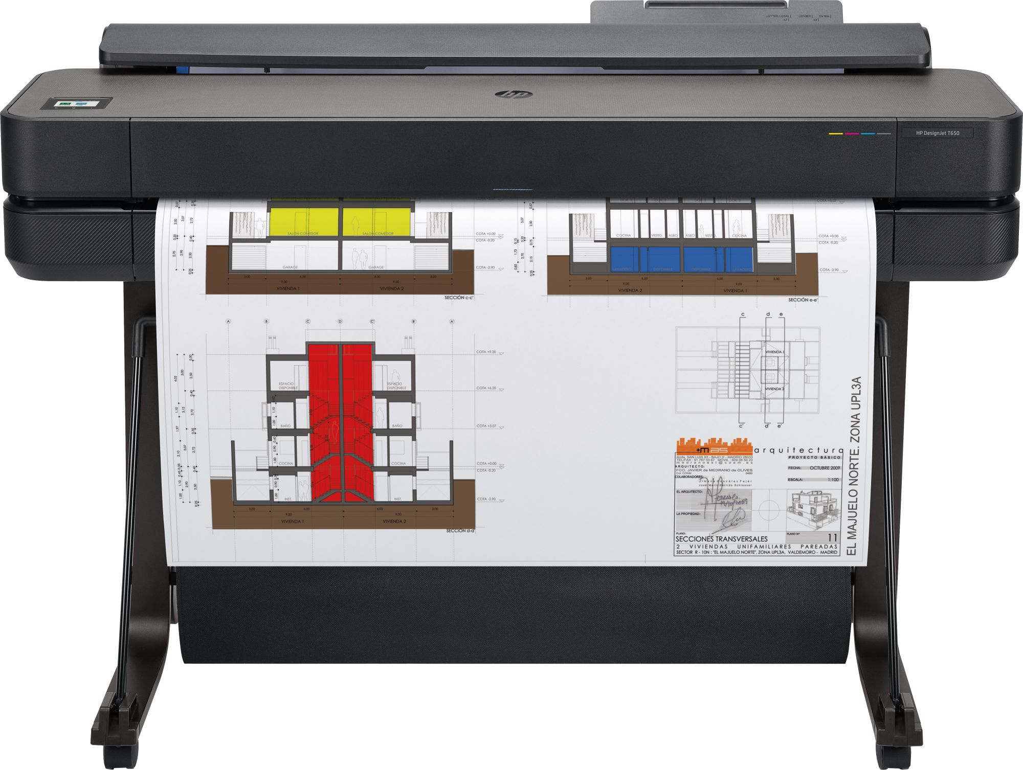 Плоттер HP Designjet T650 (5HB10A) A0/36"