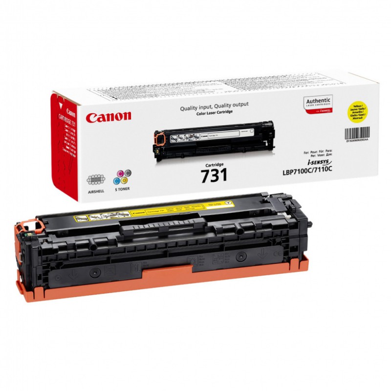 Картридж лазерный Canon 731Y 6269B002 желтый (1500стр.) для Canon LBP7110