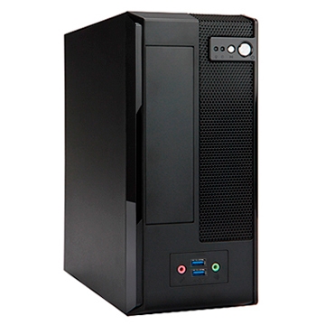 корпус Slim Case InWin BM677 Black 160W IP-AD160-2 H 2*USB 3.0+AirDuct+Fan+Audio Mini-ITX