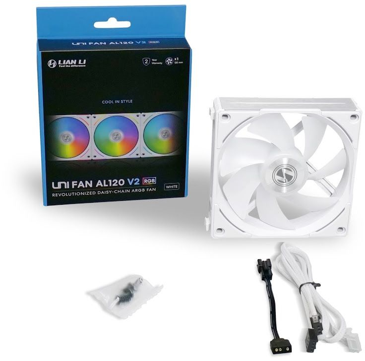 Вентилятор Lian-Li Uni Fan ALV2 120 Single 120x120x28mm 4-pin 28.7dB LED Ret